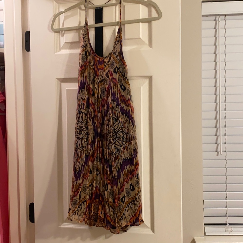 Lavender  Brown Size XS Multicolored dress.  back very flattering.